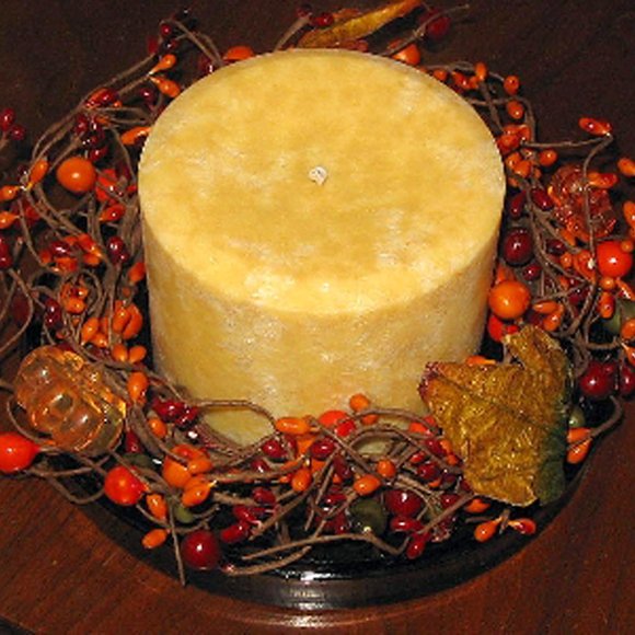 SALE Amber Starlight Rustic Pillar Candle Tray Plate Heavy Brown Glass NEW Boxed - Picture 2 of 5